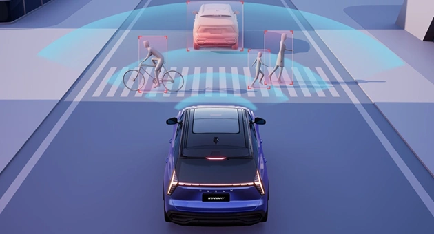 El Frenado Automático de Emergencia (AEB) ayudará a prevenir colisiones y lo protegerá a usted y a sus pasajeros de posibles daños.