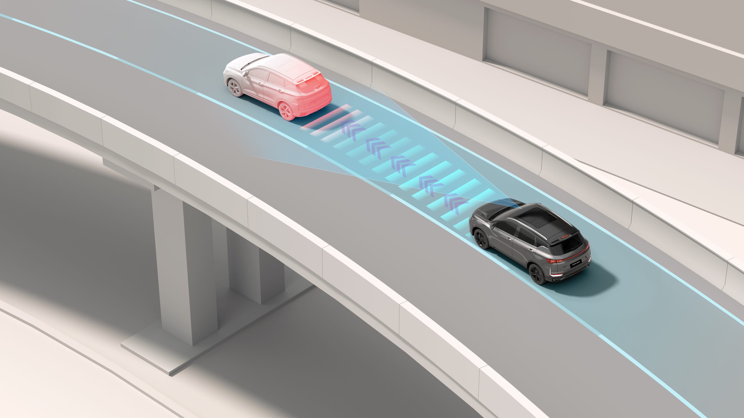 El control de crucero inteligente (ICC) está diseñado para que la conducción sea más cómoda y segura, con funciones como aceleración y desaceleración automáticas.
